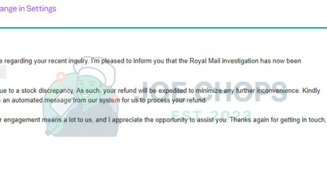 On Running Order Success